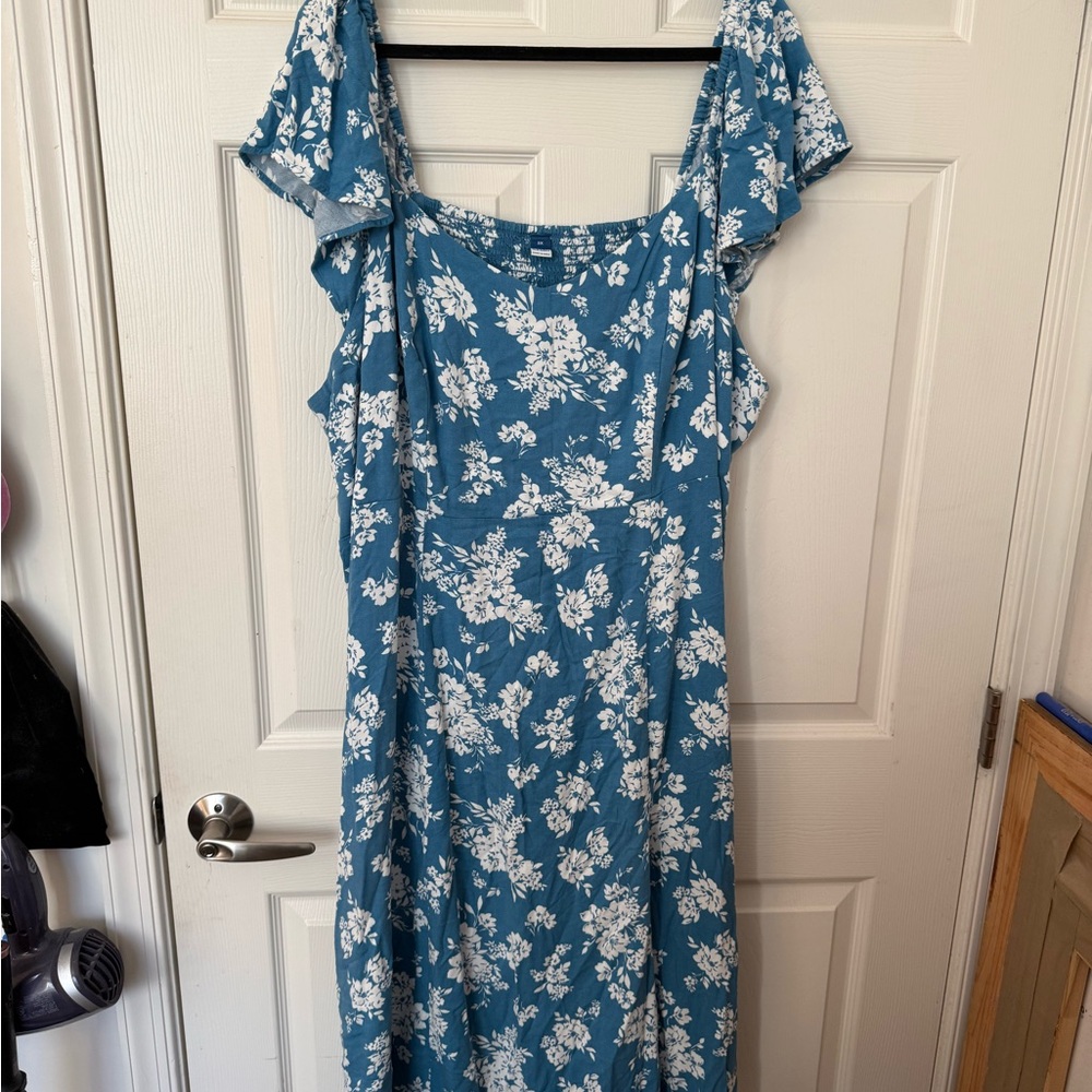 Floral Blue Dress